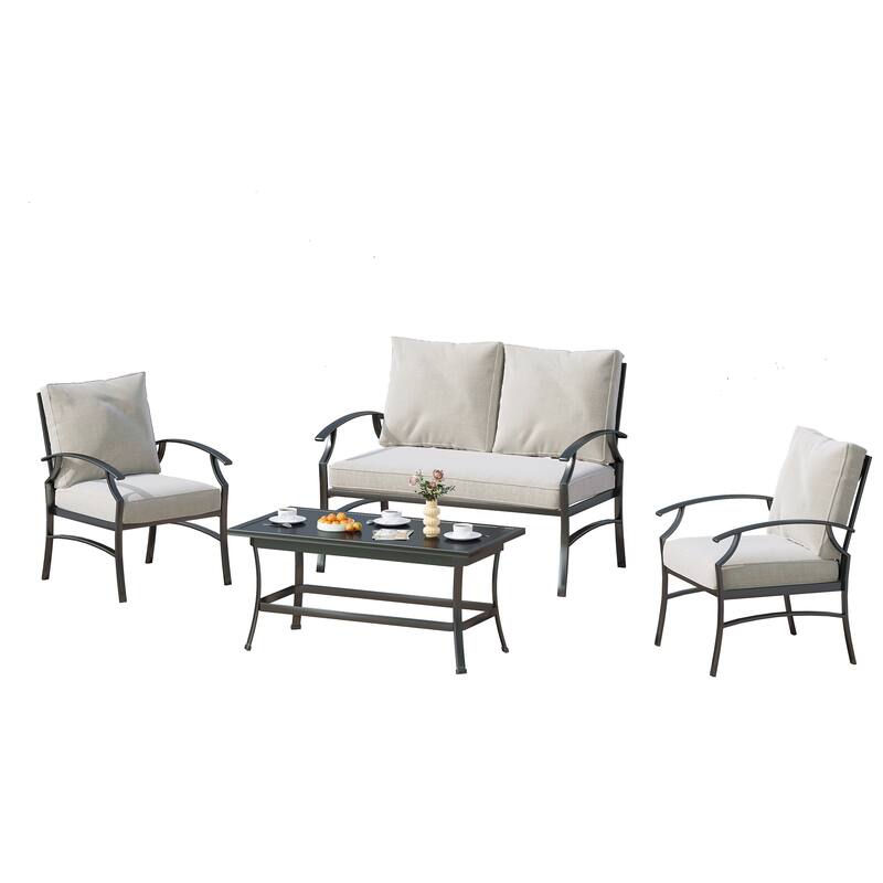 DREAMSIDEA Outdoor Furniture Conversation Patio Set