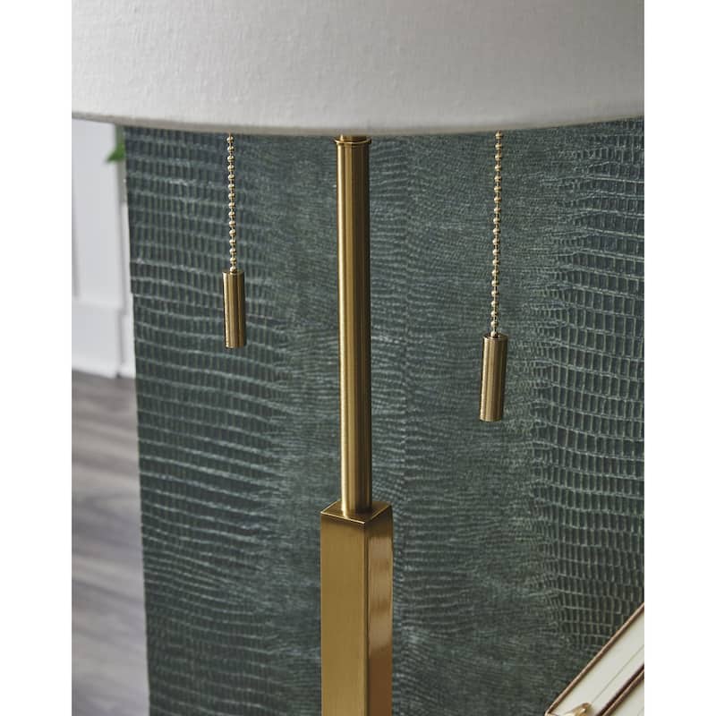 Signature Design by Ashley Haigwood Gold Table Lamp - 15" W x 15" D x 31" H