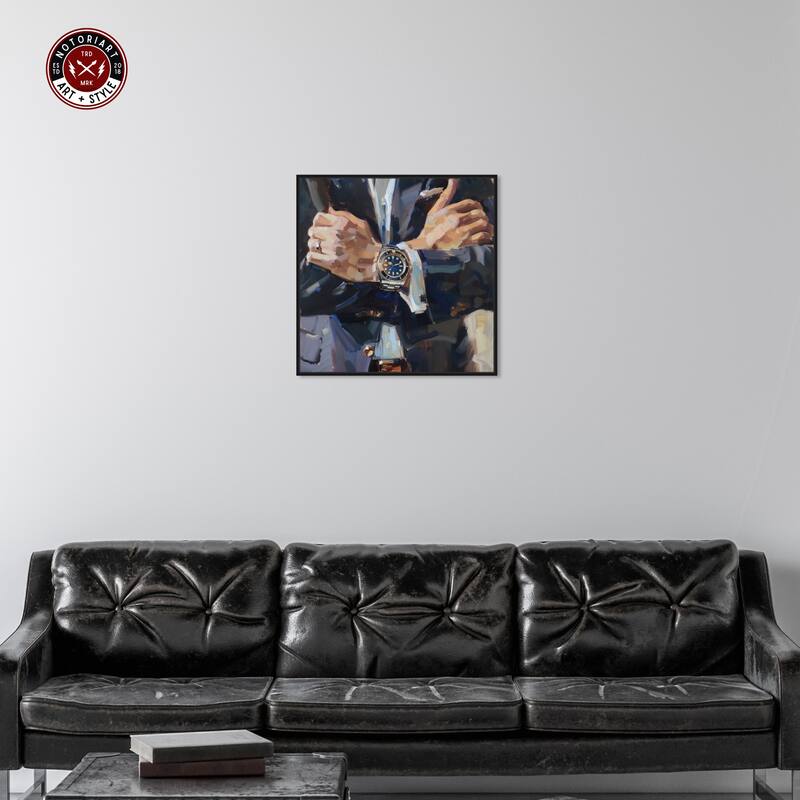 Notoriart Down To Business Framed Men Style 1 Piece Canvas Wall Art