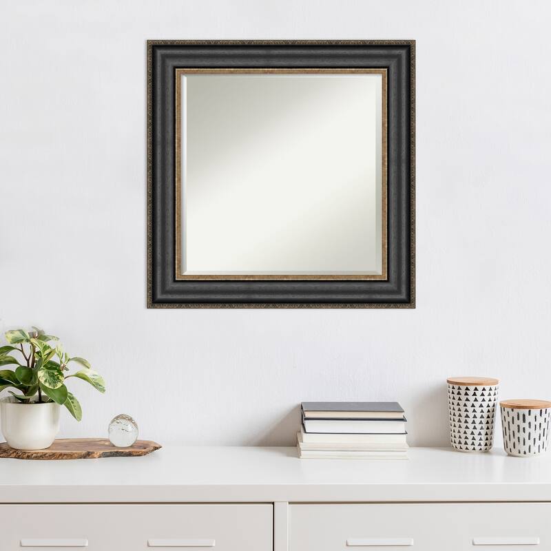 Beveled Wall Mirror - Thomas Black Bronze Frame - Thomas Black Bronze