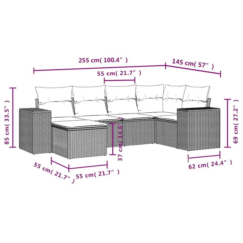 vidaXL Garden Sofa Set