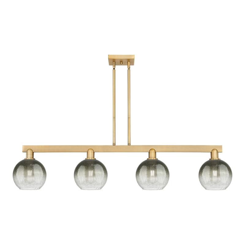 Innovations Lighting 716-4I-12-48 Brookhaven Globe Linear Brookhaven - Brushed Brass / Slate
