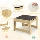 preview thumbnail 7 of 8, Gymax Children Kids Table Chairs Set With Storage Boxes Blackboard