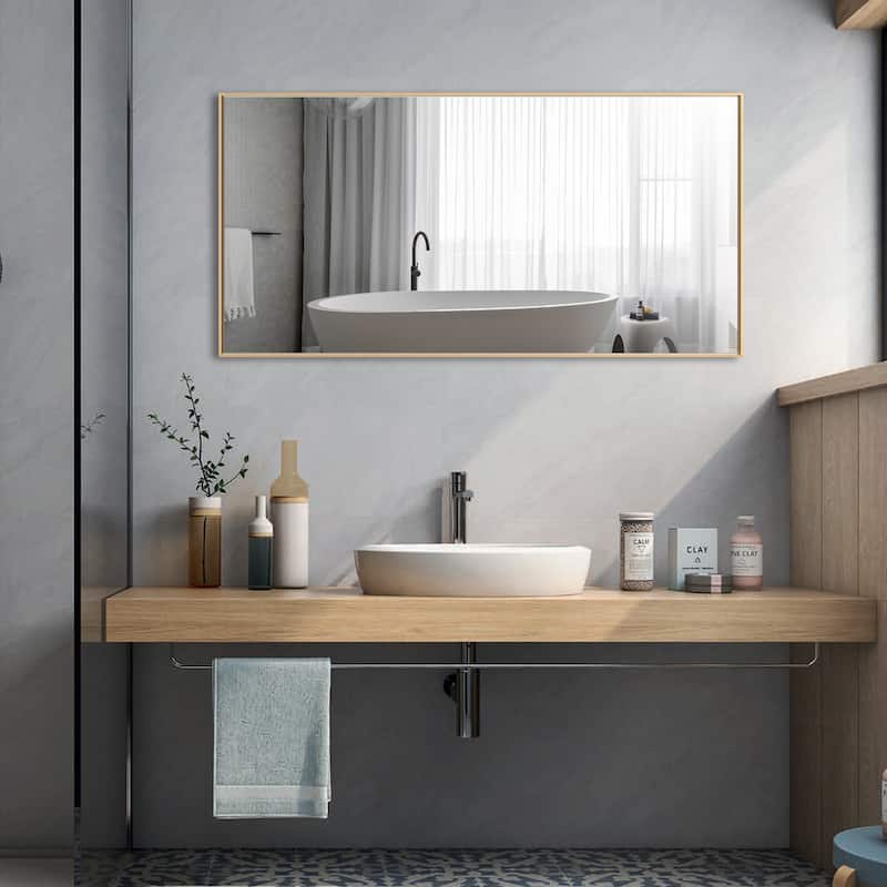 Ledel Framed Bathroom Vanity Mirror Rectangle Wall Mirror