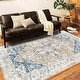 preview thumbnail 64 of 65, Washable Vintage Floral Area Rug Non-Slip Thin Rug for Living Room, Bedroom, Kitchen and Bath Machine Washable Indoor Pet Rugs 4' x 6' (Rectangular) - Grey - Rectangle