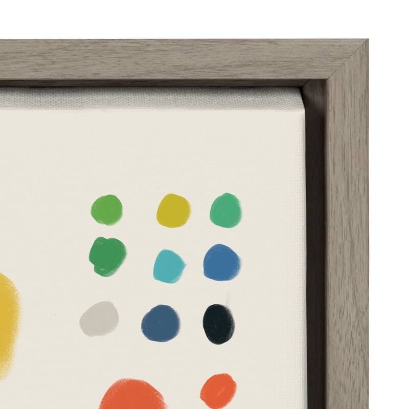 Kate and Laurel Sylvie Zen Garden 1 Framed Canvas by Kelly Knaga