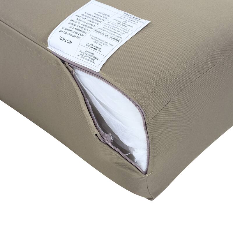 Christopher Knight Home - Outdoor 2-Piece Wood Conversation Set with Cushions and Side Table