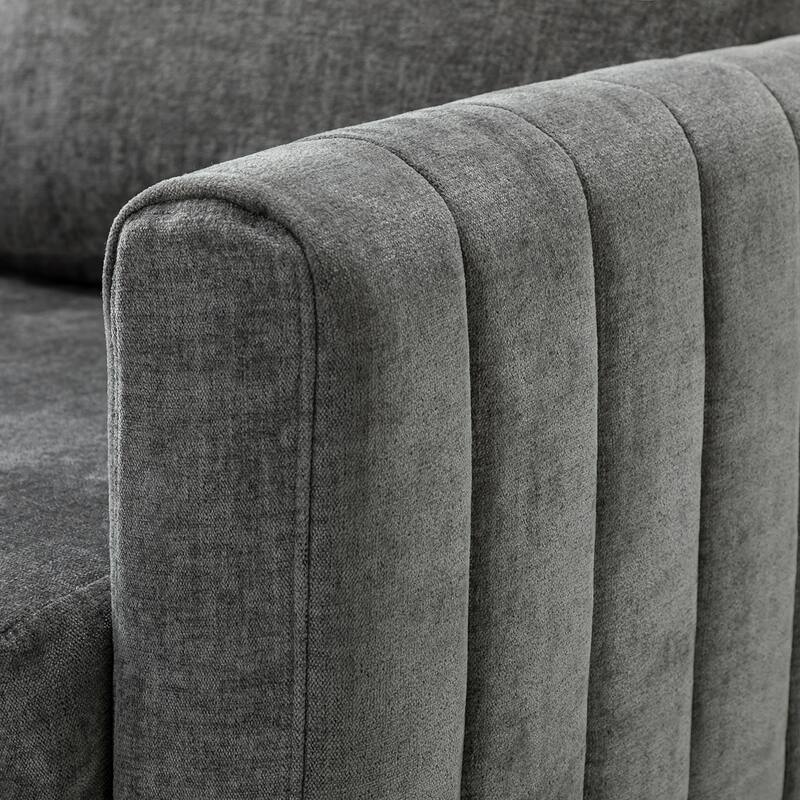 Ganymedes Upholstered Accent Club Chair with Wood Legs by HULALA HOME