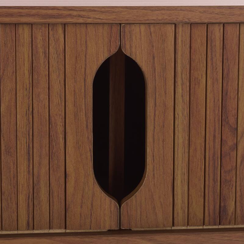 SAFAVIEH Home Ilyum Tambour Door Console Table - 47"W x 14"D x 32"H