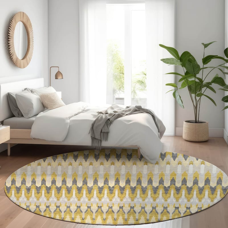 Machine Washable Indoor/ Outdoor Chantille Moroccan Rug