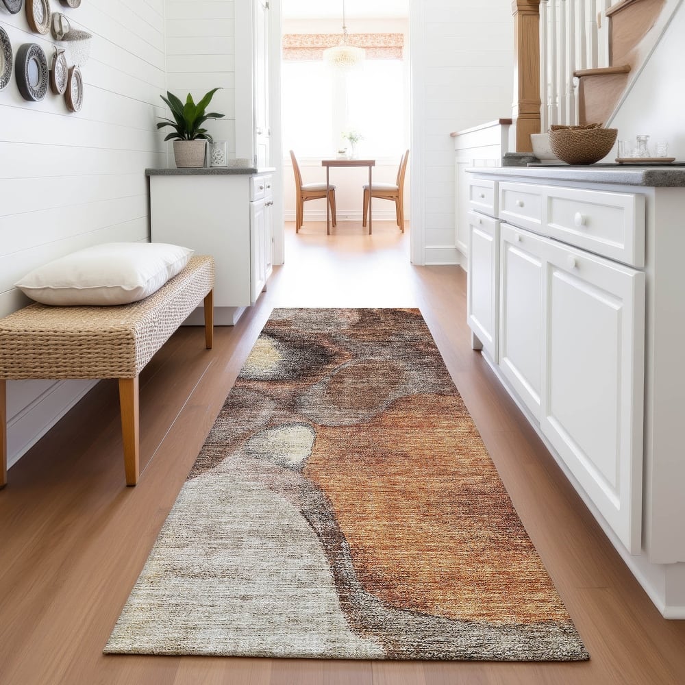 Premium Washable Super Soft Abstract Mod Mayfield Rug