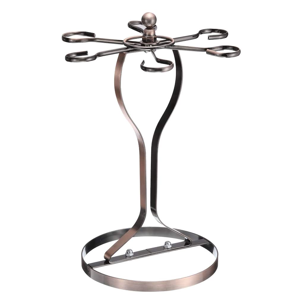 Countertop Wine Glass Holder for Bar, Kitchen Home Storage Bronze 235x335mm