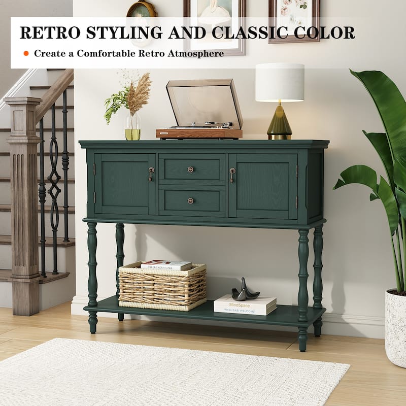 Farmhouse Wood Console Table