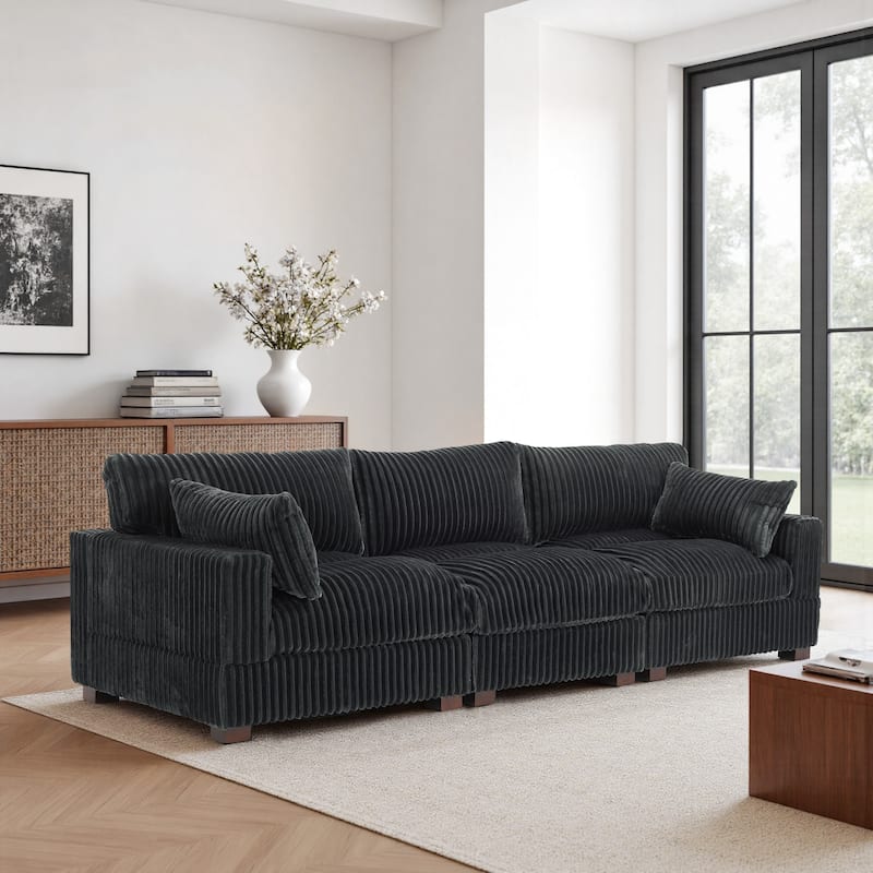 U-shaped Modular Sectional Set Upholstered Sofa Couch