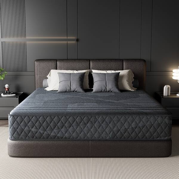 Babo Care 8"T/TXL 12"F/Q/K Cooling Medium Hybrid Memory Foam Mattress In a Box