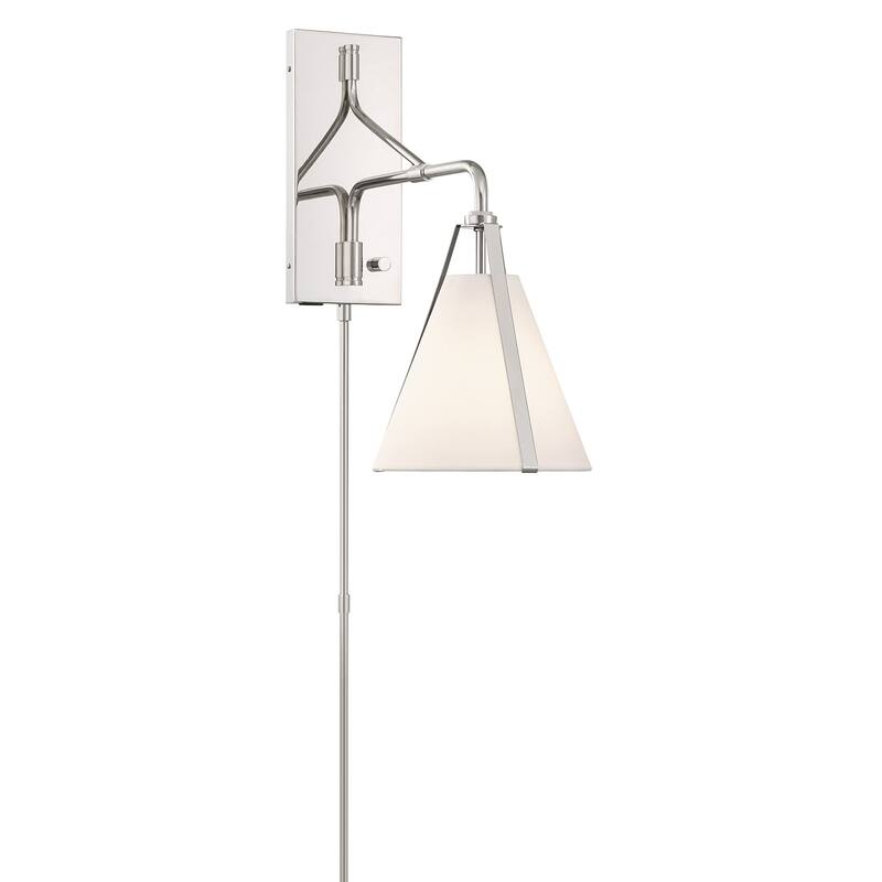 Crystorama Lighting Group FUL-901 Fulton 18" Tall Wall Sconce with - Polished Nickel