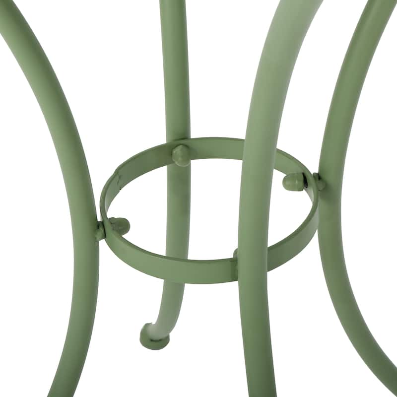 KOSSMAI 3-Piece Bistro Outdoor Dining Table Set Black