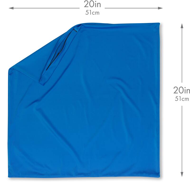 Throw Pillow Cozy Soft Microbead Yeal Blue: 1 Pc