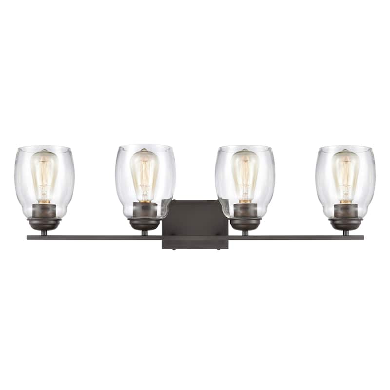 Calistoga 14-inch Wide 2-Light Vanity Light in Brushed Nickel - Oil Rubbed Bronze - 30.5