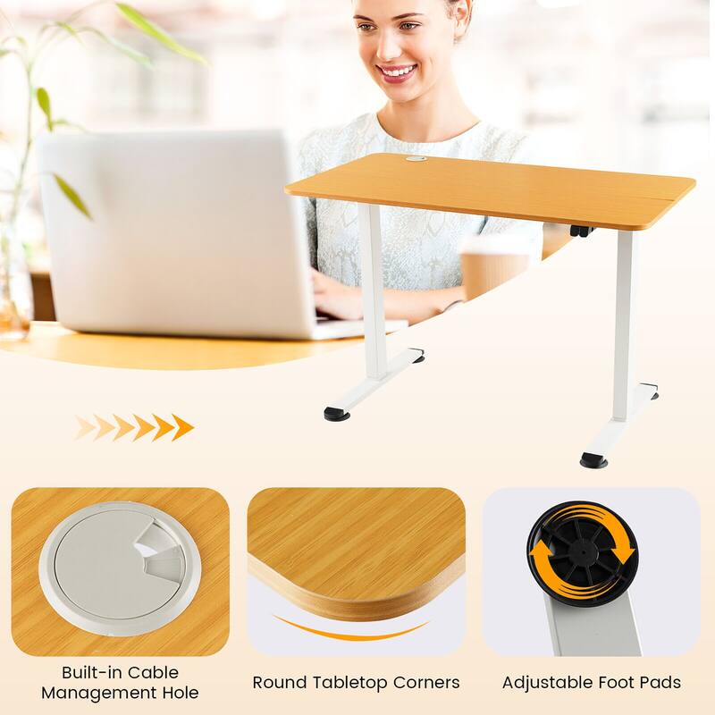 Gymax Electric Standing Desk Adjustable Stand up Computer Desk