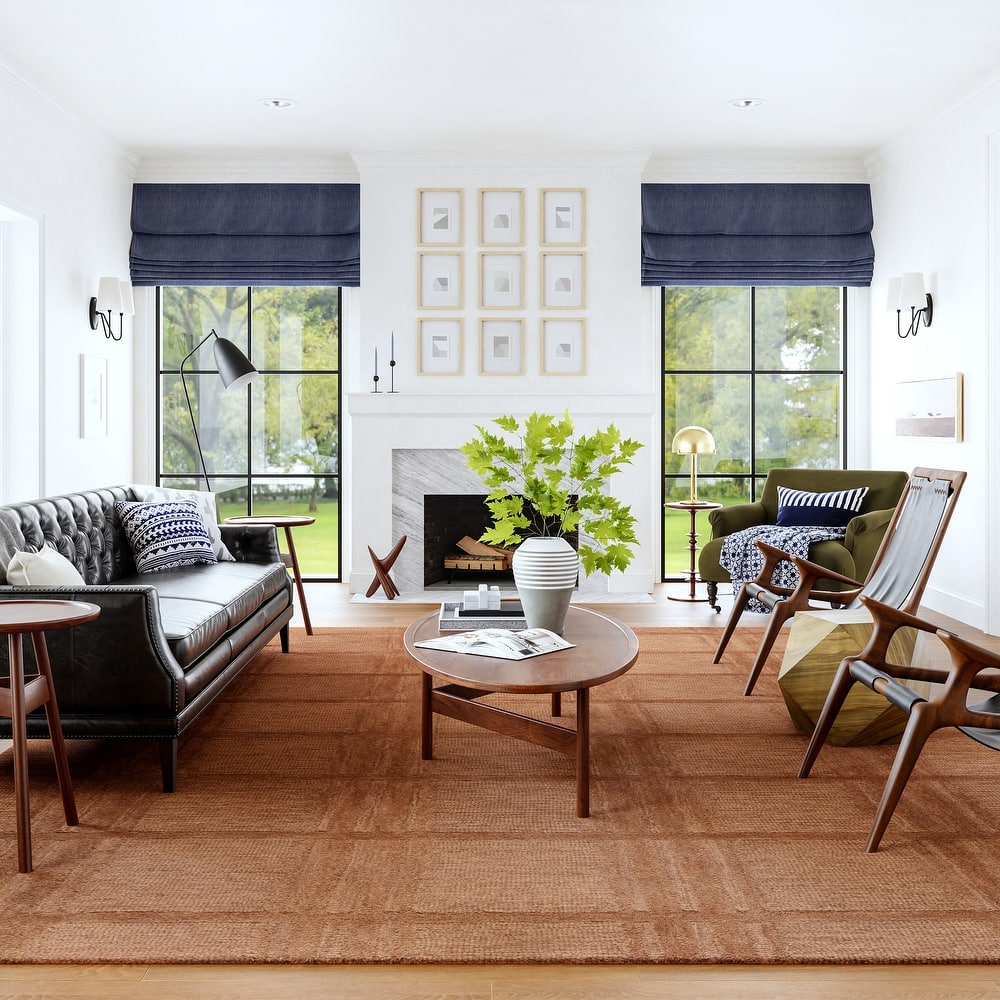 Mallory Plaid Wool Area Rug