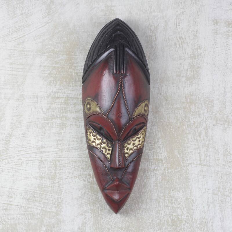 Novica Handmade Zodwa African Wood Mask