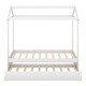 preview thumbnail 8 of 6, House Kids Bed with Trundle, Customizable Eaves Design, Decorate & Save Space, White