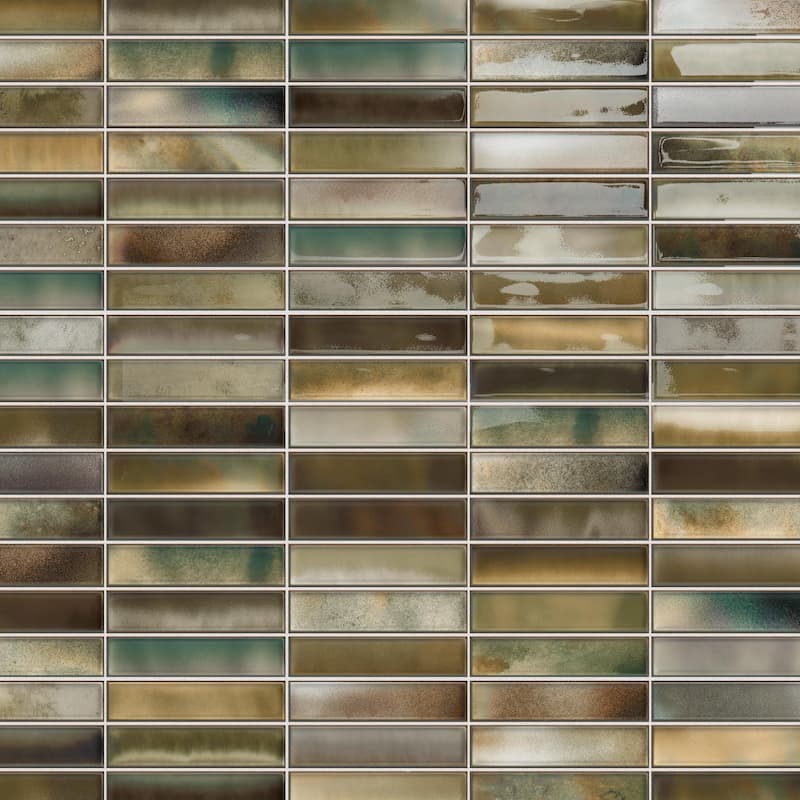 Merola Tile Borealis Green 5-7/8" x 11-3/4" Ceramic Wall Tile