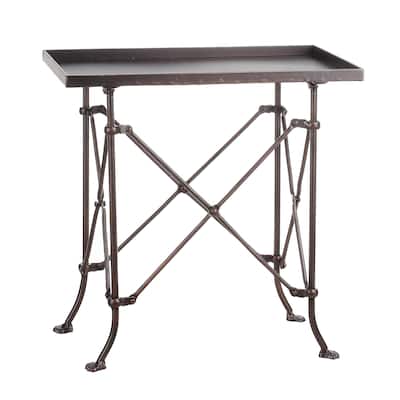 Rectangular Metal Side Table with Unique Claw Sole Feet