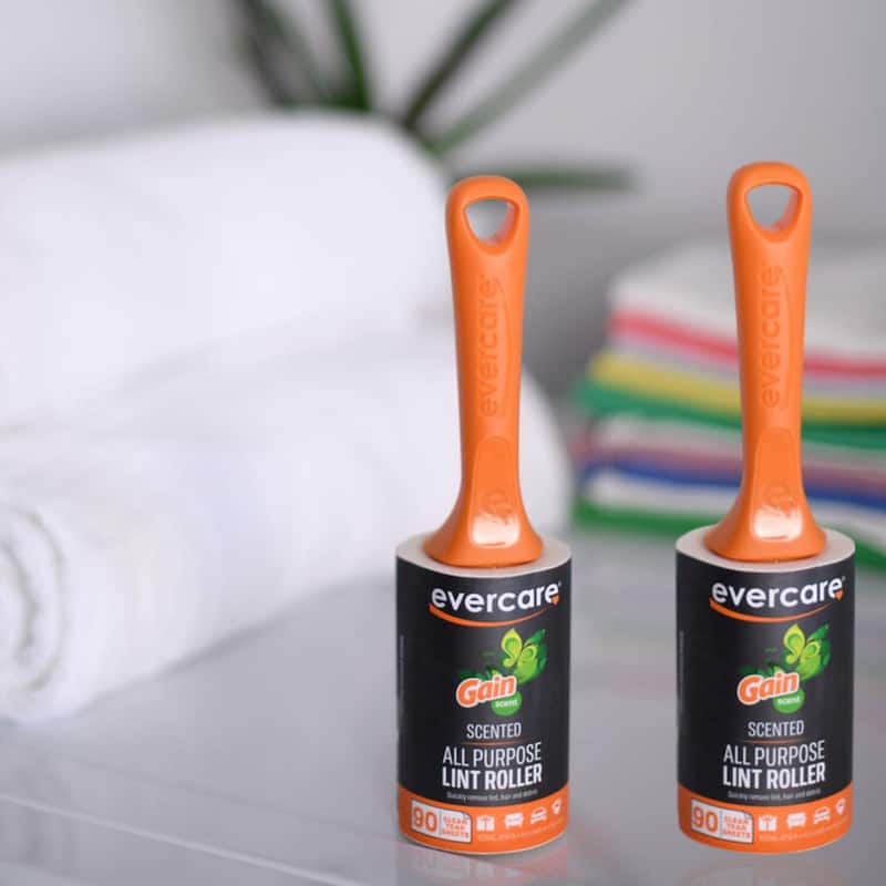 Evercare Gain Scented All Purpose Travel Lint Rollers
