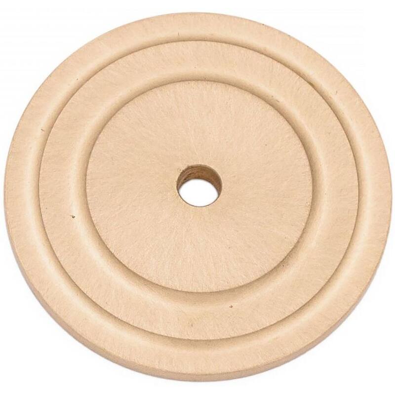 RK International BP 7821 Ringed 1-5/8" Round Solid Metal Traditional - Satin Brass