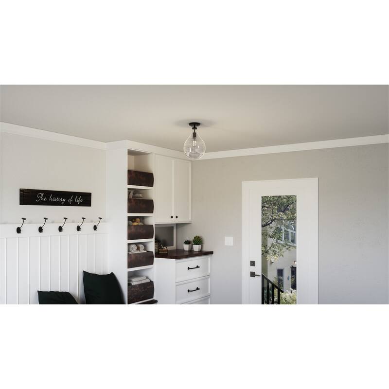 Bellevue Trinity 9" Wide Semi-Flush Ceiling Fixture