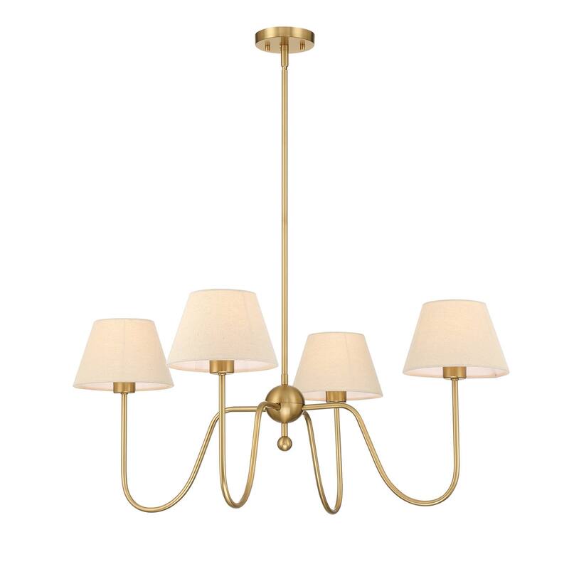 Acroma 4 - Light Dimmable Traditional Fabric Chandelier