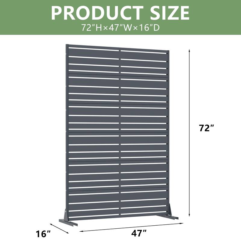 Outdoor Privacy Screen Metal Privacy Screen Panel Free Standing
