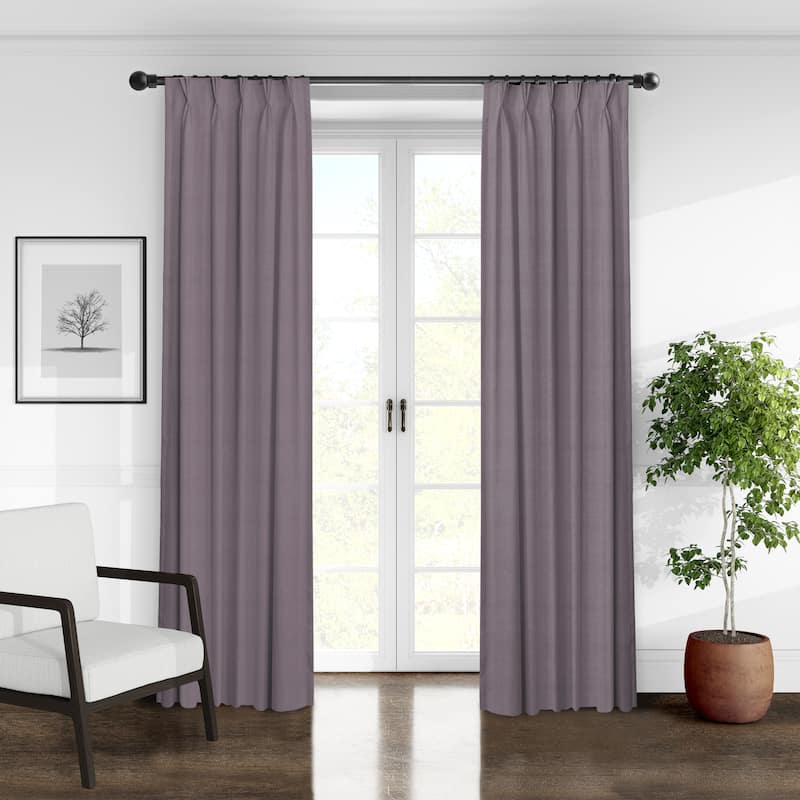 6ix Tailors Elsie Lilac Pinch Pleat Drapery Panels Pair