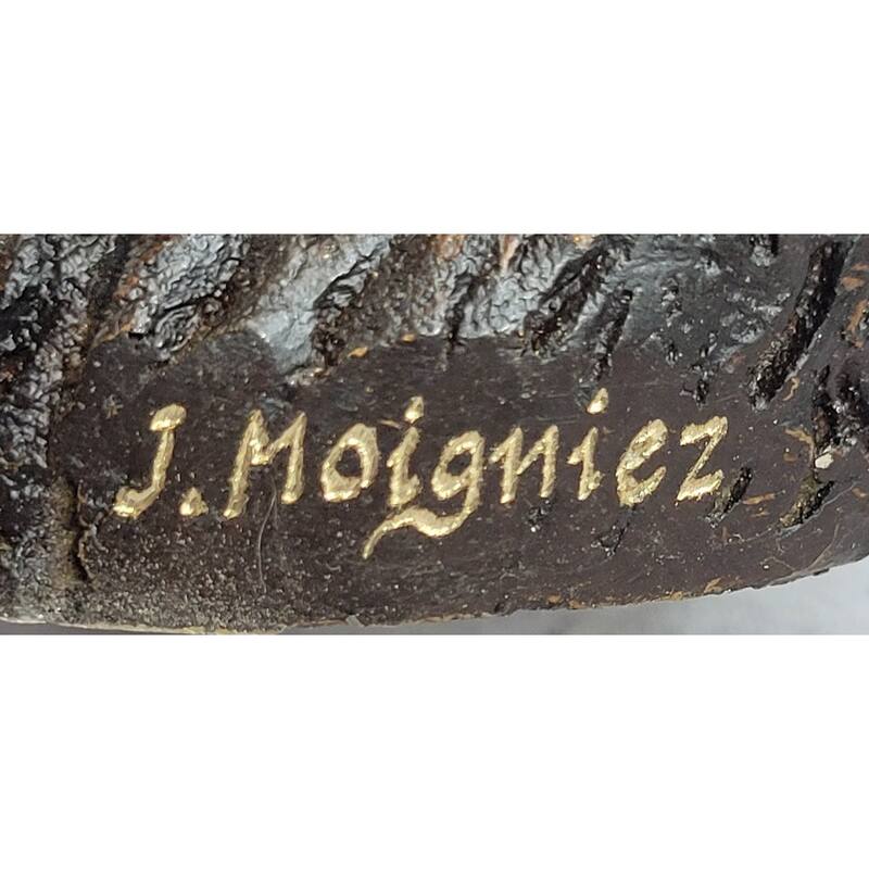 Golden Retriever Puppy Dog Bronze Metal Life Size Statue Sculpture 26 Inches X 17 Inches