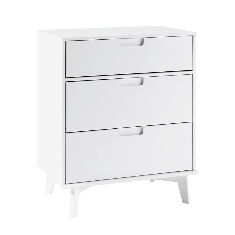 Middlebrook Mid-Century Solid Pine 3-Drawer Storage Chest