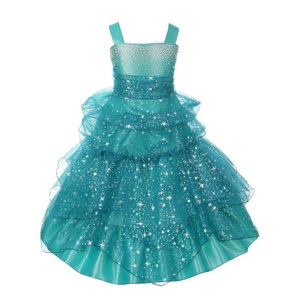 teal junior bridesmaid dresses
