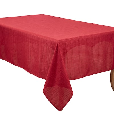 Refined Stitched Plaid Tablecloth