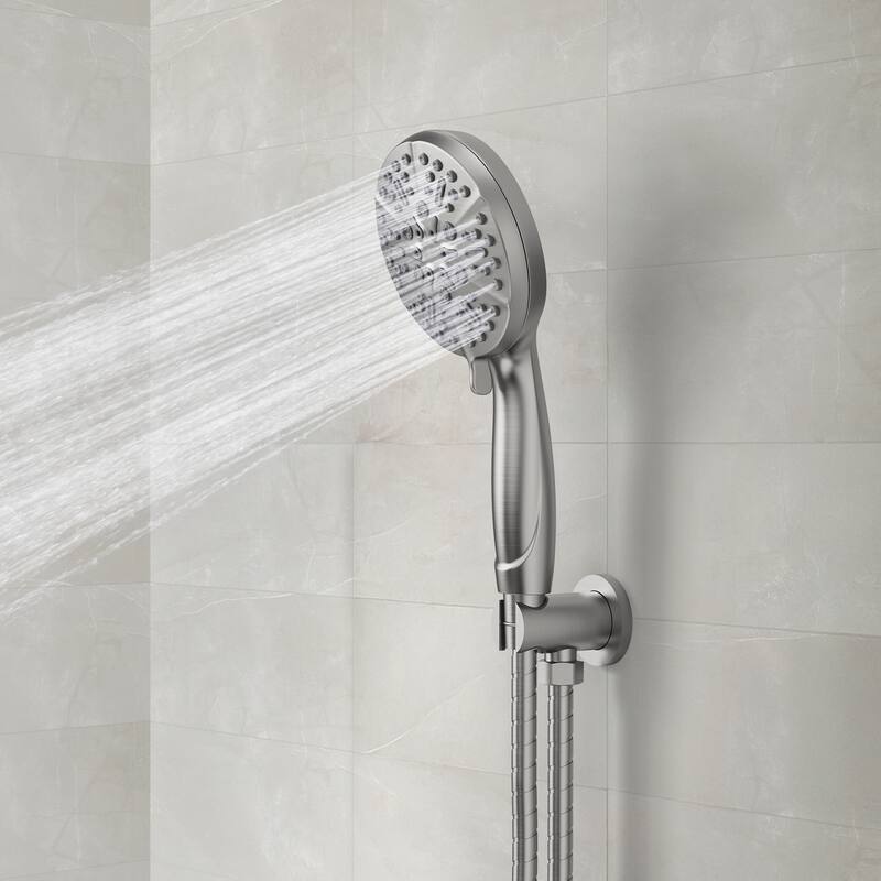 2-in-1 Shower Head and Handheld Combo with Solid Brass Valve