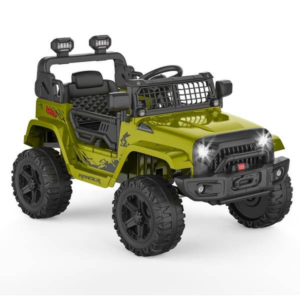 slide 2 of 31, 12V Ride on Truck Car with Remote Control and LED Lights