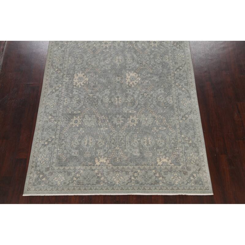 Geometric Ziegler Turkish Wool Area Rug Traditional Dining Room Carpet - 6'7" x 9'10"