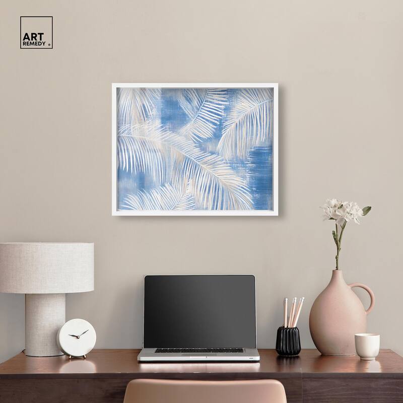 Sky Palm Silhouettes Shadowbox by Art Remedy