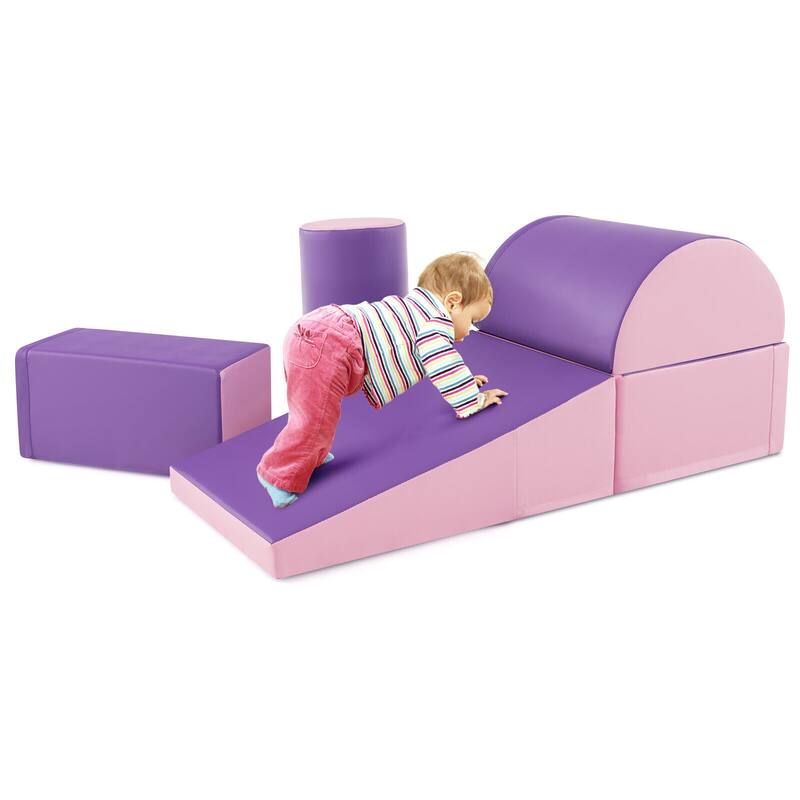 5-Piece Kids Climb and Crawl Activity Playset - 15.5" x 8" x 8"