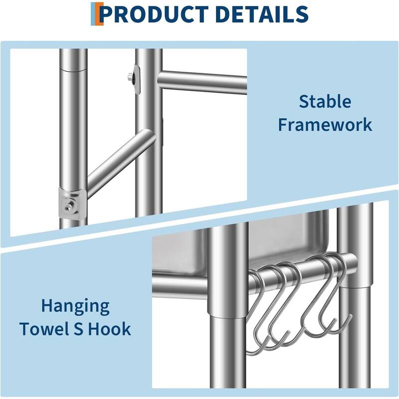 20x20 Inch Single Bowl Freestanding Stainless Steel Utility Sink