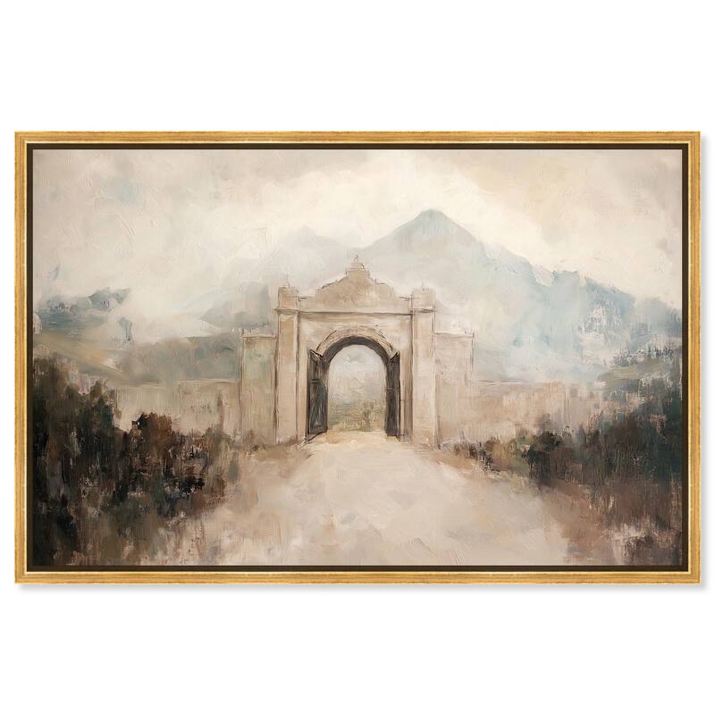 Stone Arch Canvas by Art Remedy - 15" x 10" - Gold