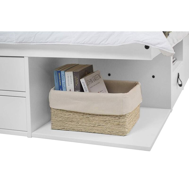 Copper Grove Rivne Storage Platform Bed with Drawers and Shelves