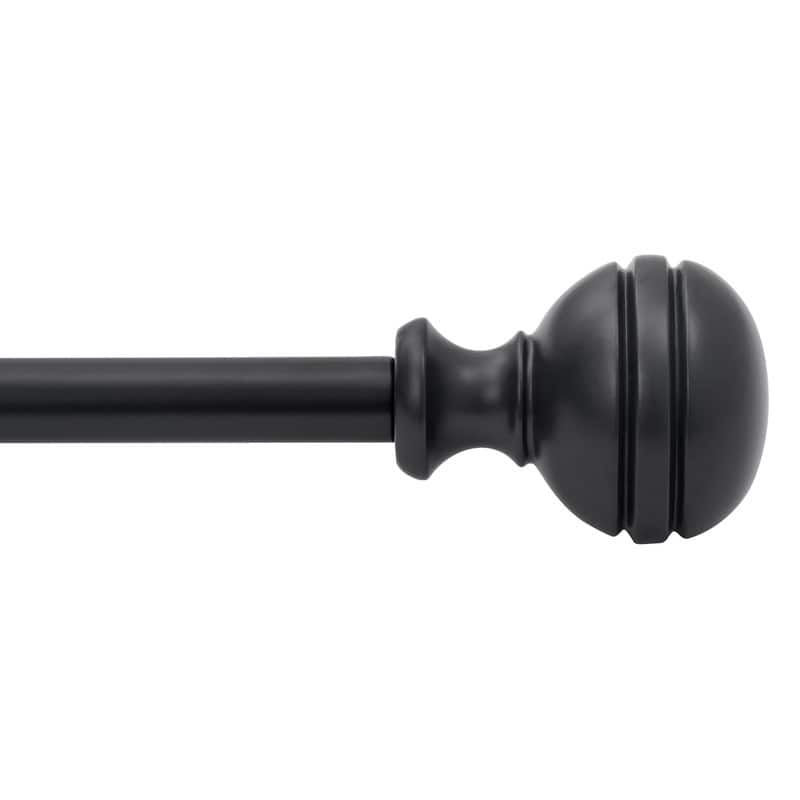 UTOPIA ALLEY 5/8 Inch Curtain Rod - Adjustable Drapery Rods, Bedroom & Living Room Decorative Curtain Rods