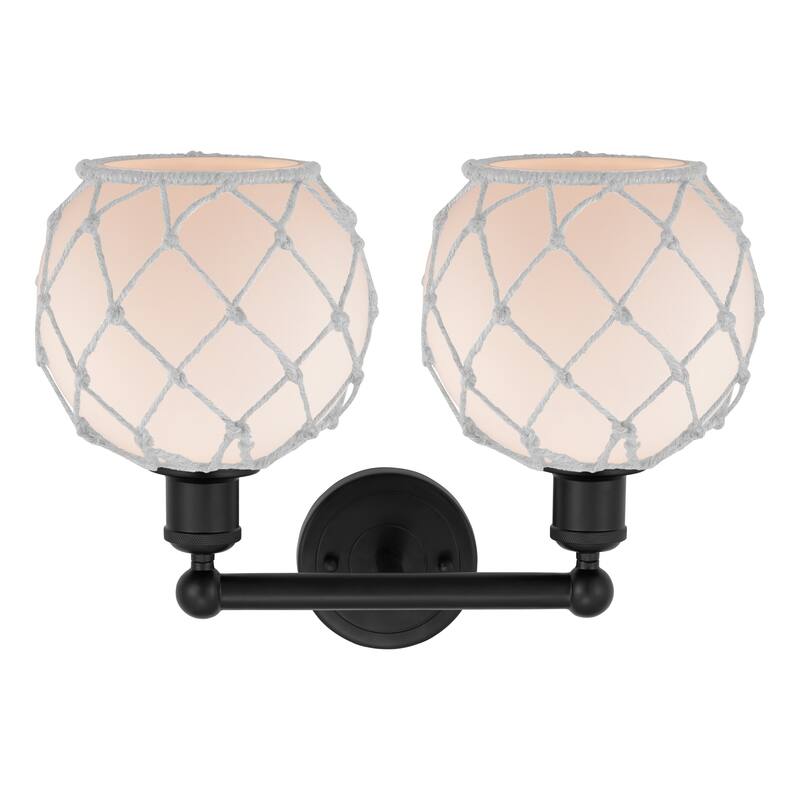 Innovations Lighting Endless Possibilities Edison - Farmhouse Rope - 2 Light 17" Bath Vanity Light