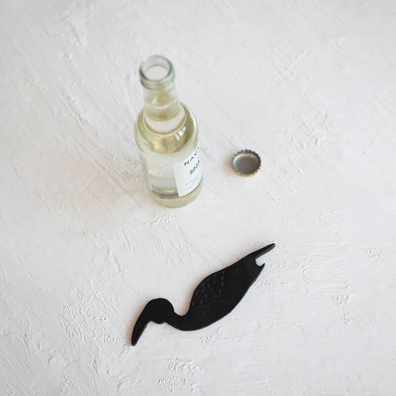 Metal Bird Shaped Bottle Opener - 6.0"L x 2.5"W x 0.3"H
